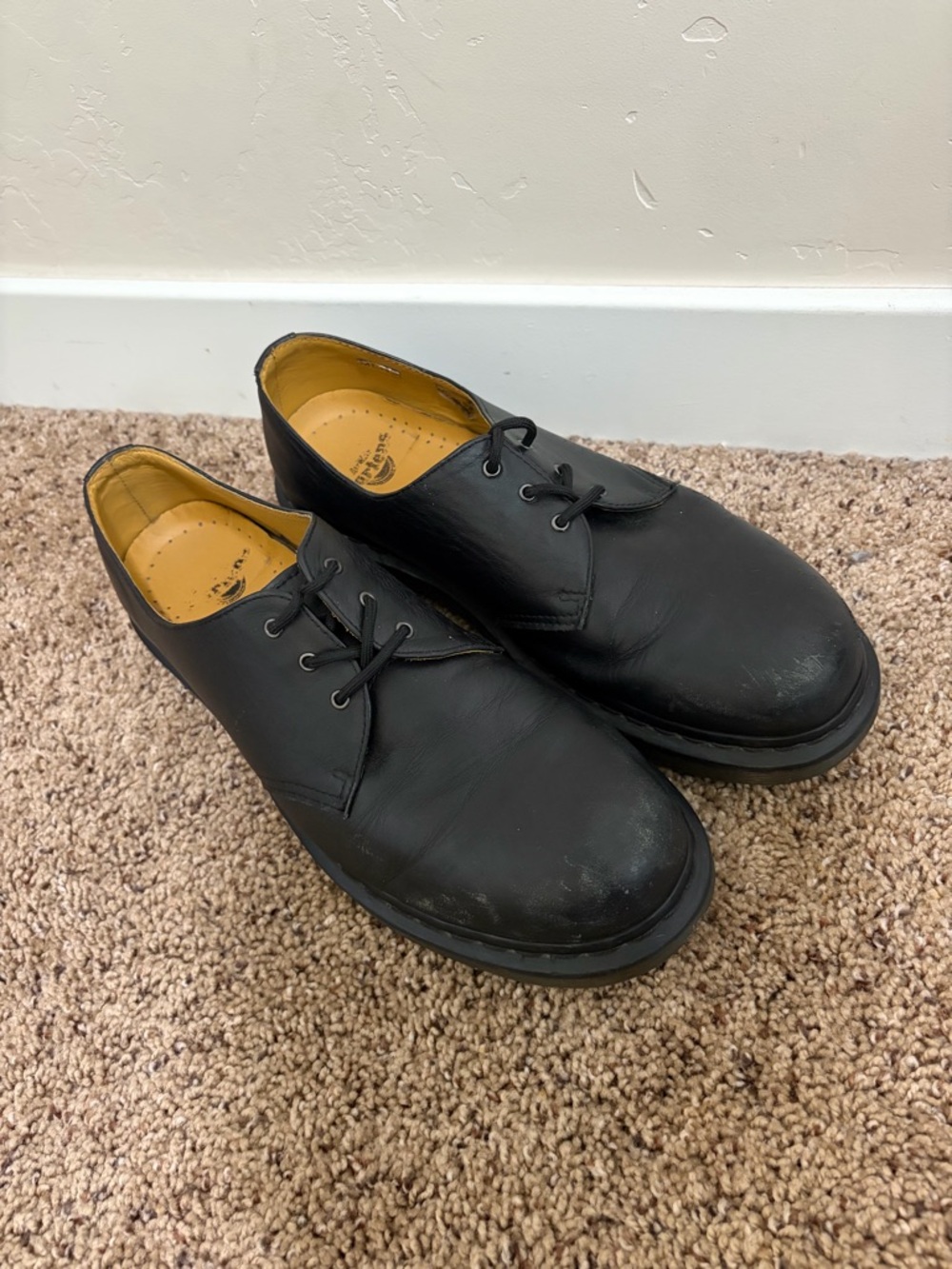 Dr. Doc Martens 1461 Oxford Shoes Leather, Black, Men's Size 11